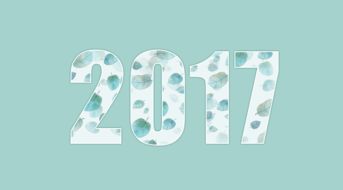 巧用图层样式和剪贴蒙版制作2017数字卡片