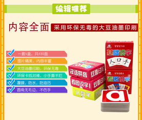 幼儿童看图识字卡片全套5盒3 6岁宝宝看图识字 数字卡片 汉语拼音卡片 婴儿卡片撕不烂书籍